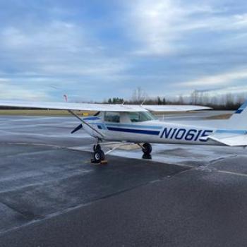 Cessna airplane on airport tarmac